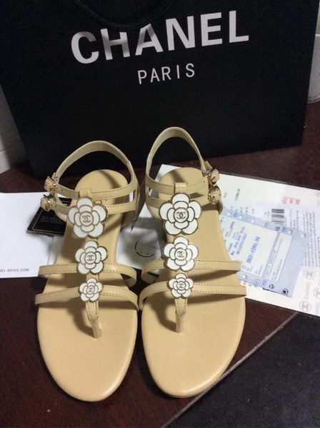 Chanel Thong Sandal CH1743 Apricot