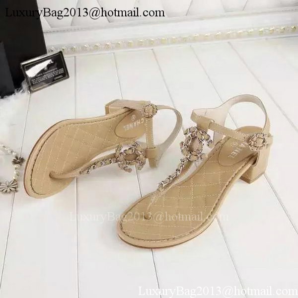 Chanel Thong Sandal CH1775 Apricot