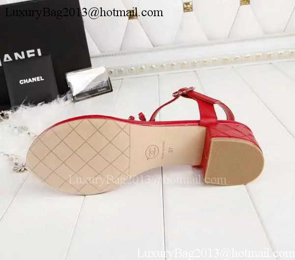 Chanel Thong Sandal CH1775 Red