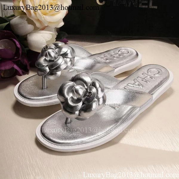 Chanel Thong Sandal CH1780 Silver