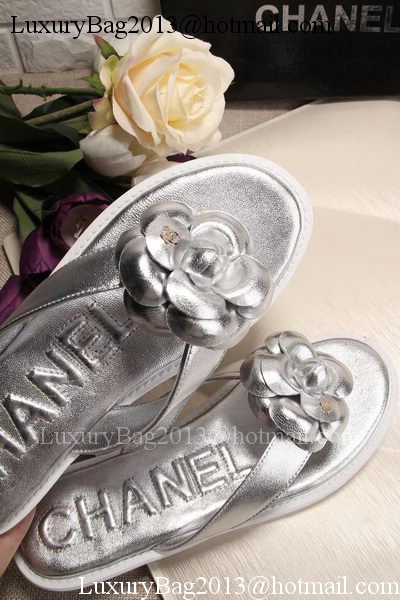 Chanel Thong Sandal CH1780 Silver