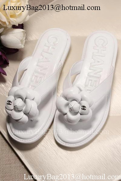 Chanel Thong Sandal CH1780 White