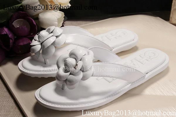 Chanel Thong Sandal CH1780 White