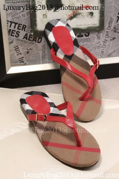 Burberry Thong Sandal BUR149 Red