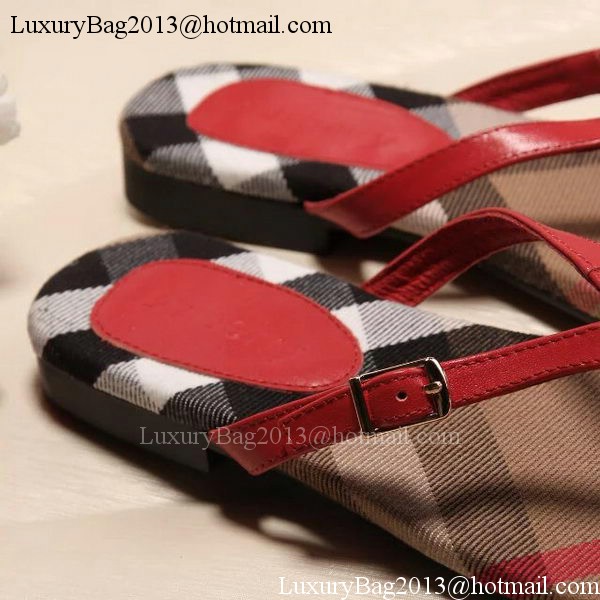 Burberry Thong Sandal BUR149 Red