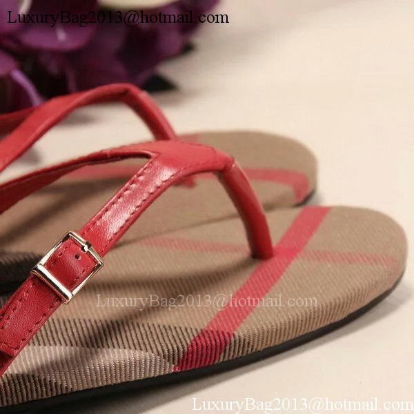 Burberry Thong Sandal BUR149 Red