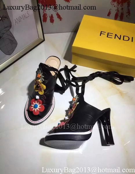 Fendi 100mm Pump Leather FD134 Black