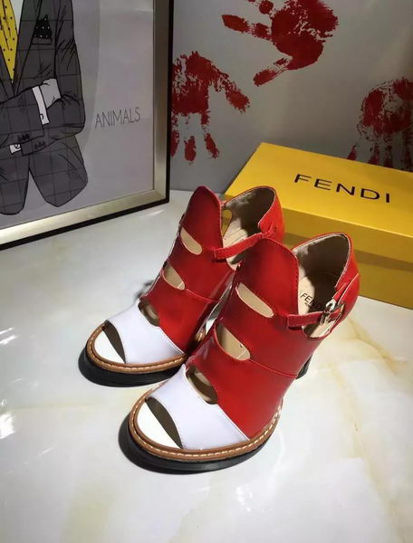 Fendi 100mm Pump Leather FD136 Red