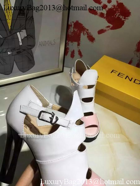 Fendi 100mm Pump Leather FD136 White