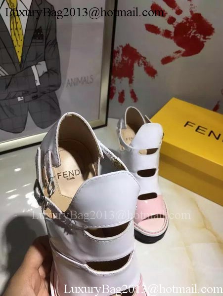 Fendi 100mm Pump Leather FD136 White