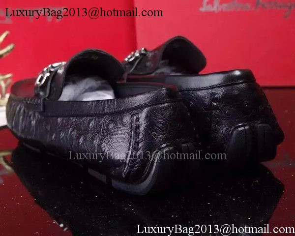 Ferragamo Men Casual Shoes FL896 Black