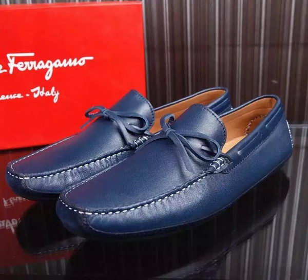 Ferragamo Men Casual Shoes FL898 Blue