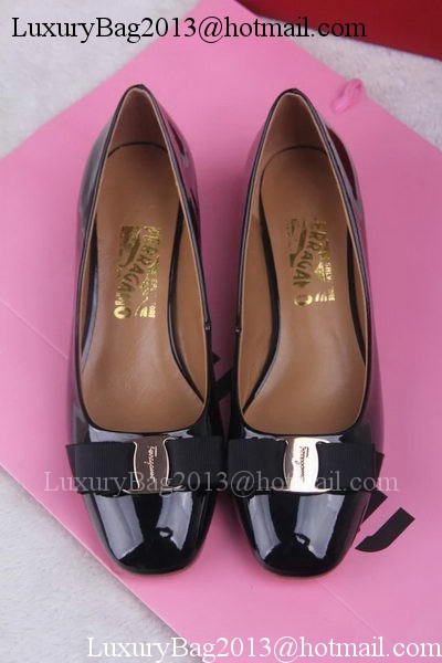 Ferragamo Pump Leather FL688 Black