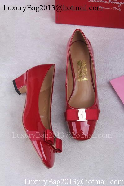 Ferragamo Pump Leather FL688 Red