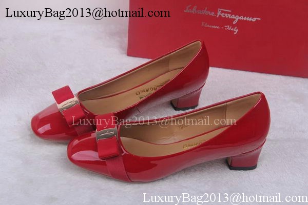 Ferragamo Pump Leather FL688 Red