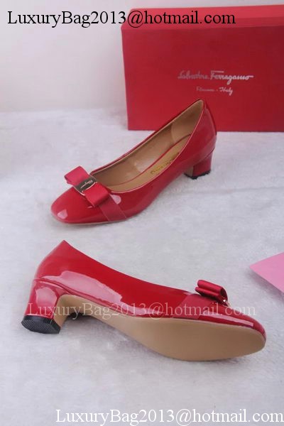 Ferragamo Pump Leather FL688 Red