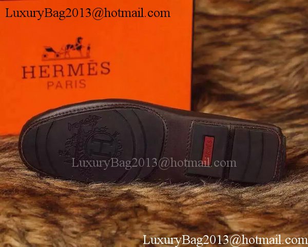 Hermes Casual Shoes HO713 Brown