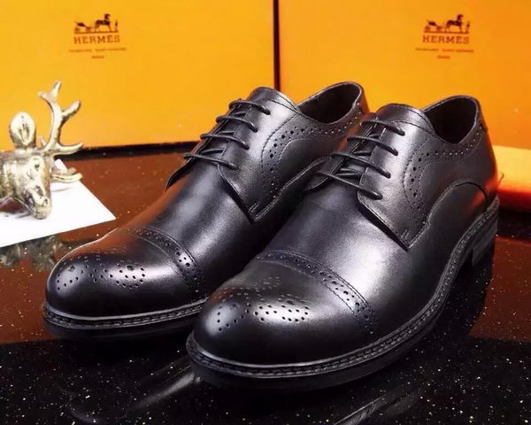 Hermes Men Casual Shoes HO715 Black