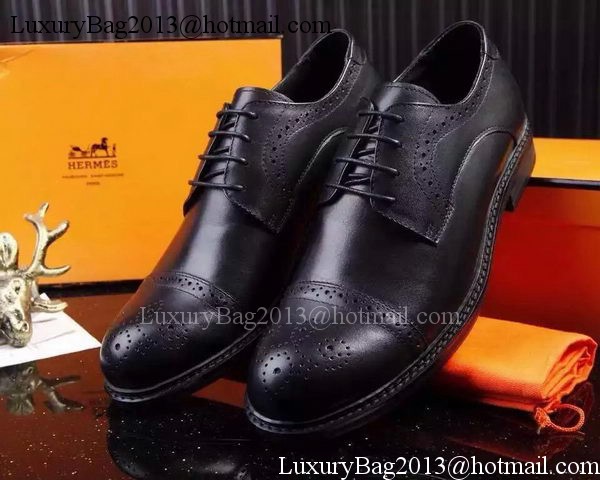 Hermes Men Casual Shoes HO715 Black