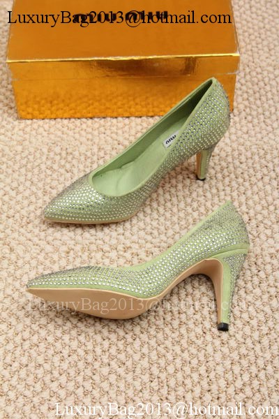 miu miu 70mm Pump MM432 Green