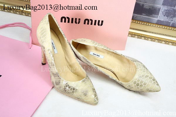 miu miu 70mm Pump MM435 Apricot