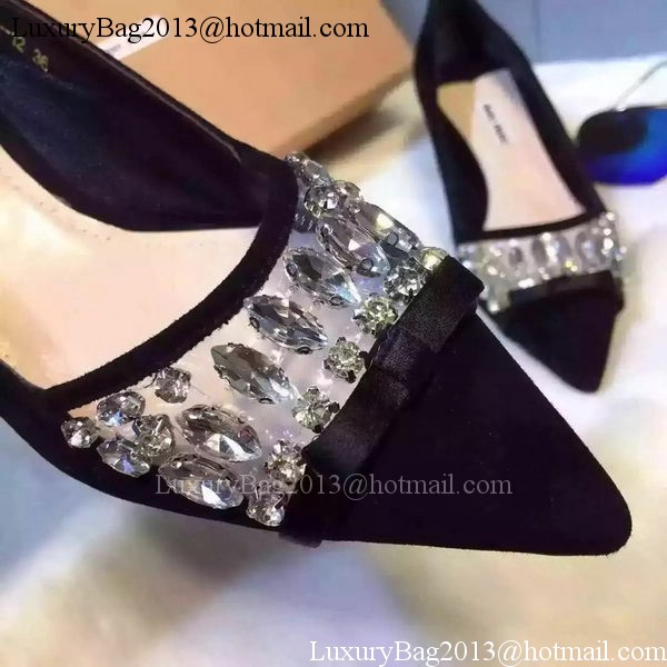 miu miu Leather 60mm Pump MM449 Black