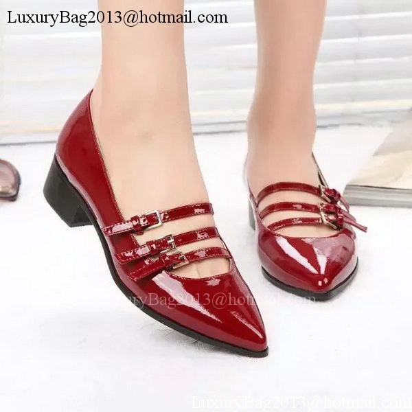 miu miu Leather Pump MM446 Red