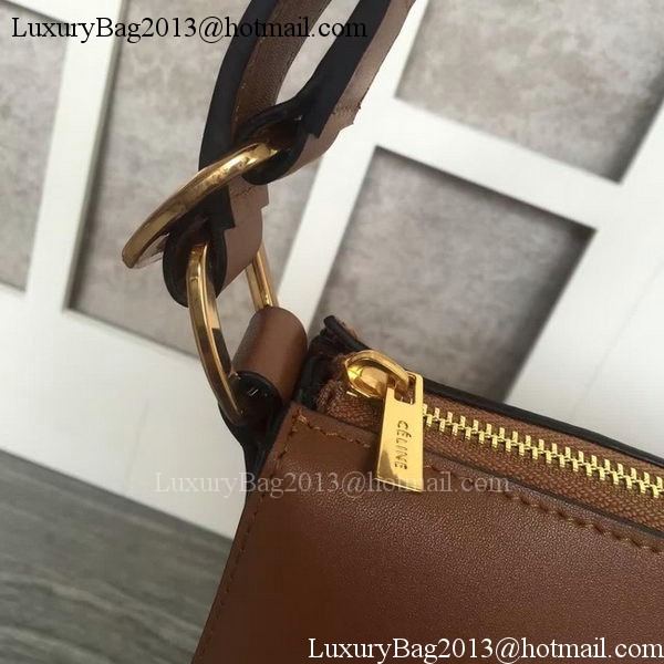 CELINE Medium Saddle Bag in Original Leather C28835 Brown