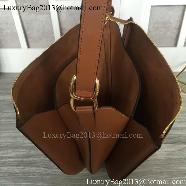 CELINE Medium Saddle Bag in Original Leather C28835 Brown