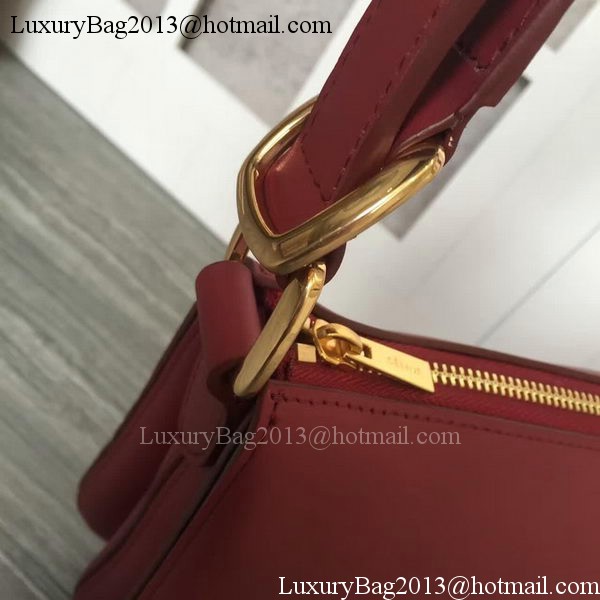 CELINE Medium Saddle Bag in Original Leather C28835 Burgundy