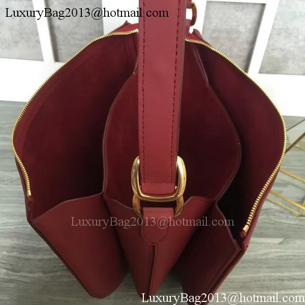 CELINE Medium Saddle Bag in Original Leather C28835 Burgundy