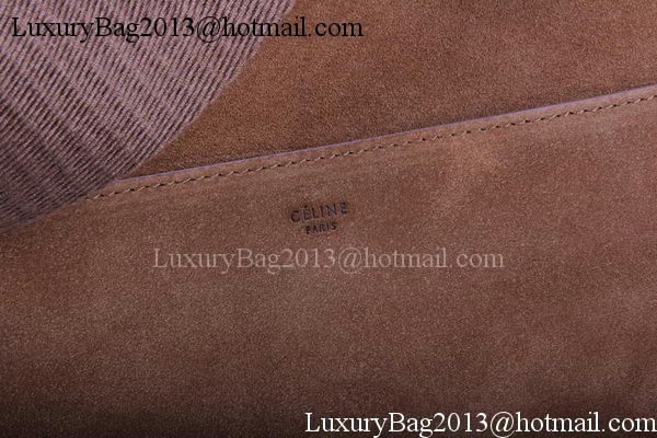 CELINE Sangle Seau Bag in Original Suede Leather C3360 Wheat