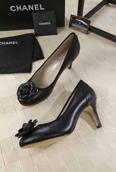 Chanel 80mm Leather Pump CH1817 Black