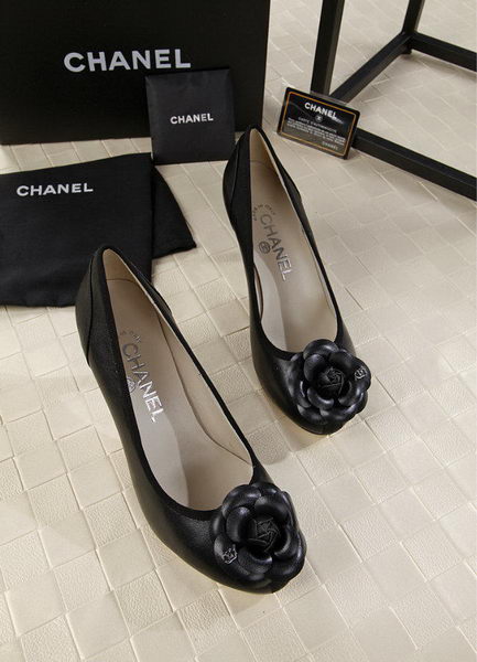 Chanel 80mm Leather Pump CH1817 Black