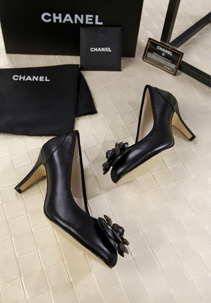 Chanel 80mm Leather Pump CH1817 Black