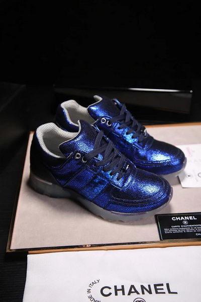 Chanel Casual Shoes Leather CH1796 Blue