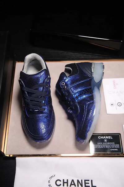 Chanel Casual Shoes Leather CH1796 Blue