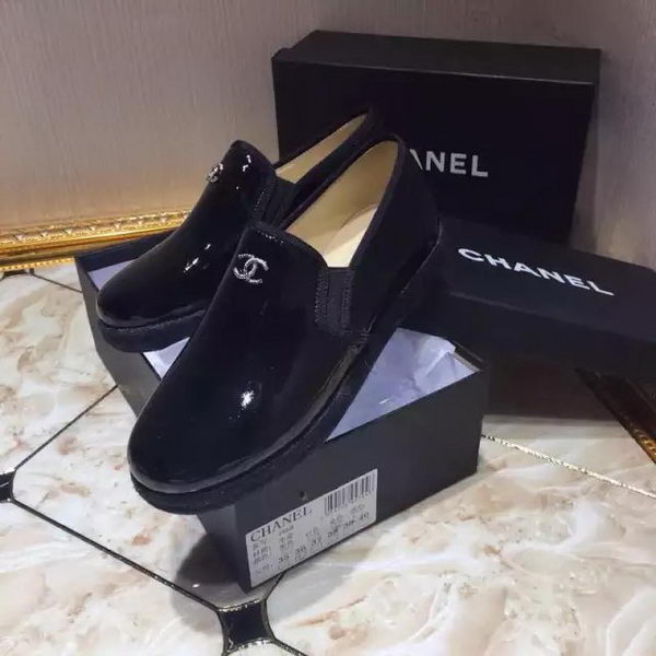 Chanel Casual Shoes Leather CH1811 Black