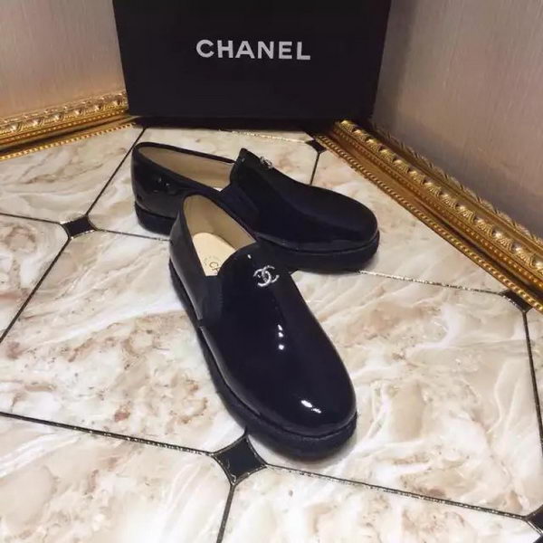 Chanel Casual Shoes Leather CH1811 Black