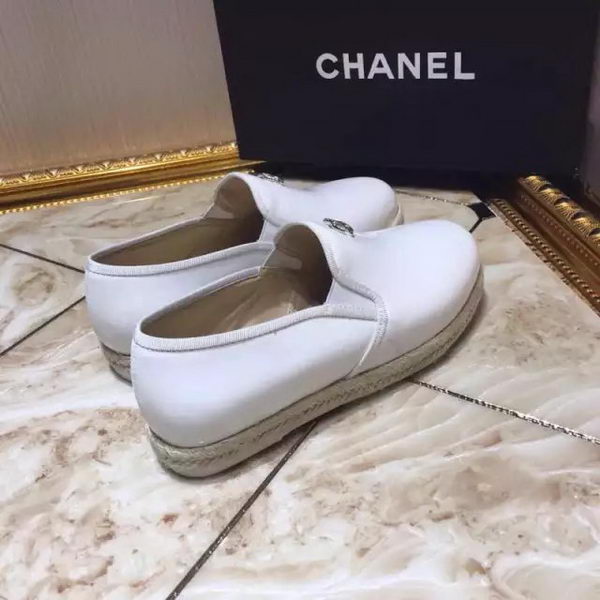 Chanel Casual Shoes Leather CH1811 White