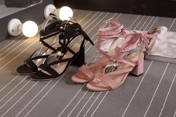 Chanel Leather 60mm Sandal CH1809 Pink