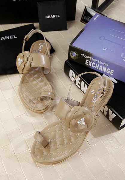 Chanel Leather Sandal CH1819 Apricot