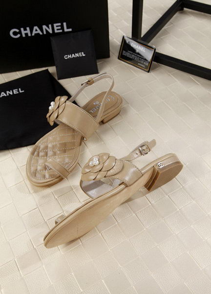 Chanel Leather Sandal CH1819 Apricot