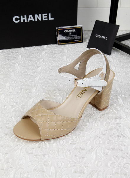 Chanel Leather Sandal CH1821 Apricot