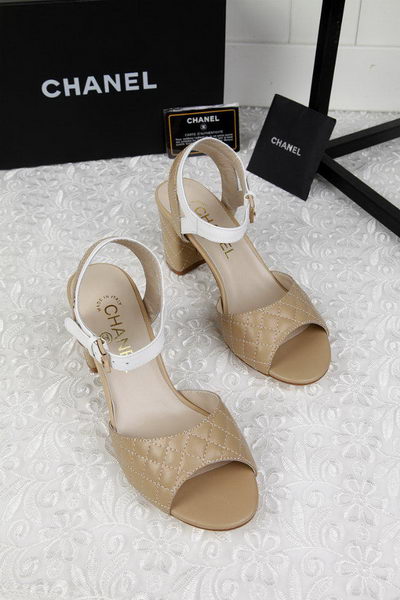 Chanel Leather Sandal CH1821 Apricot