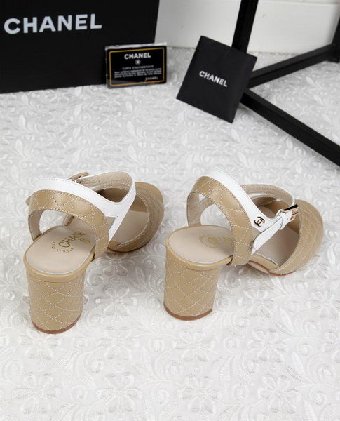 Chanel Leather Sandal CH1821 Apricot