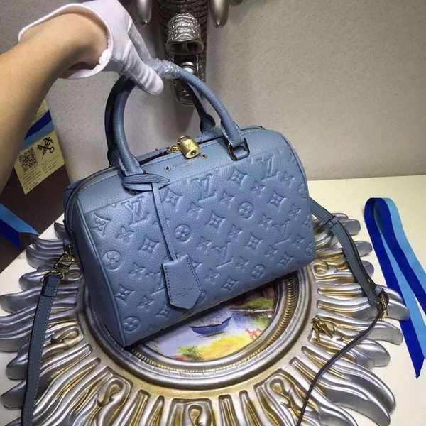 Louis Vuitton Monogram Empreinte SPEEDY BANDOULIÈRE 25 Bag M42403 Blue