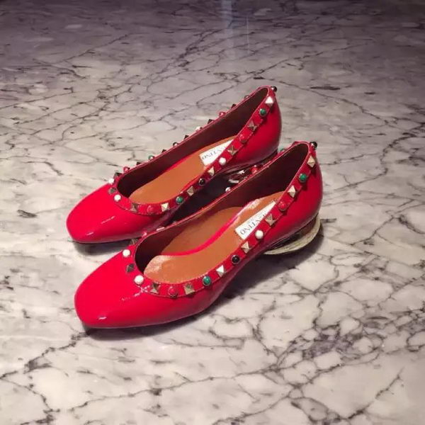 Valentino Leather 40mm Ballerina VT841 Red