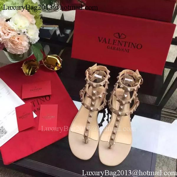 Valentino Leather Sandal VT843 Apricot