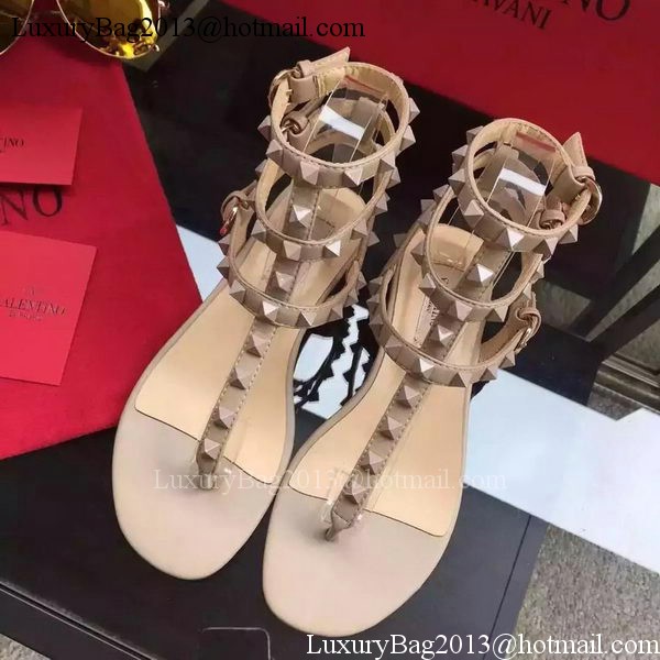 Valentino Leather Sandal VT843 Apricot